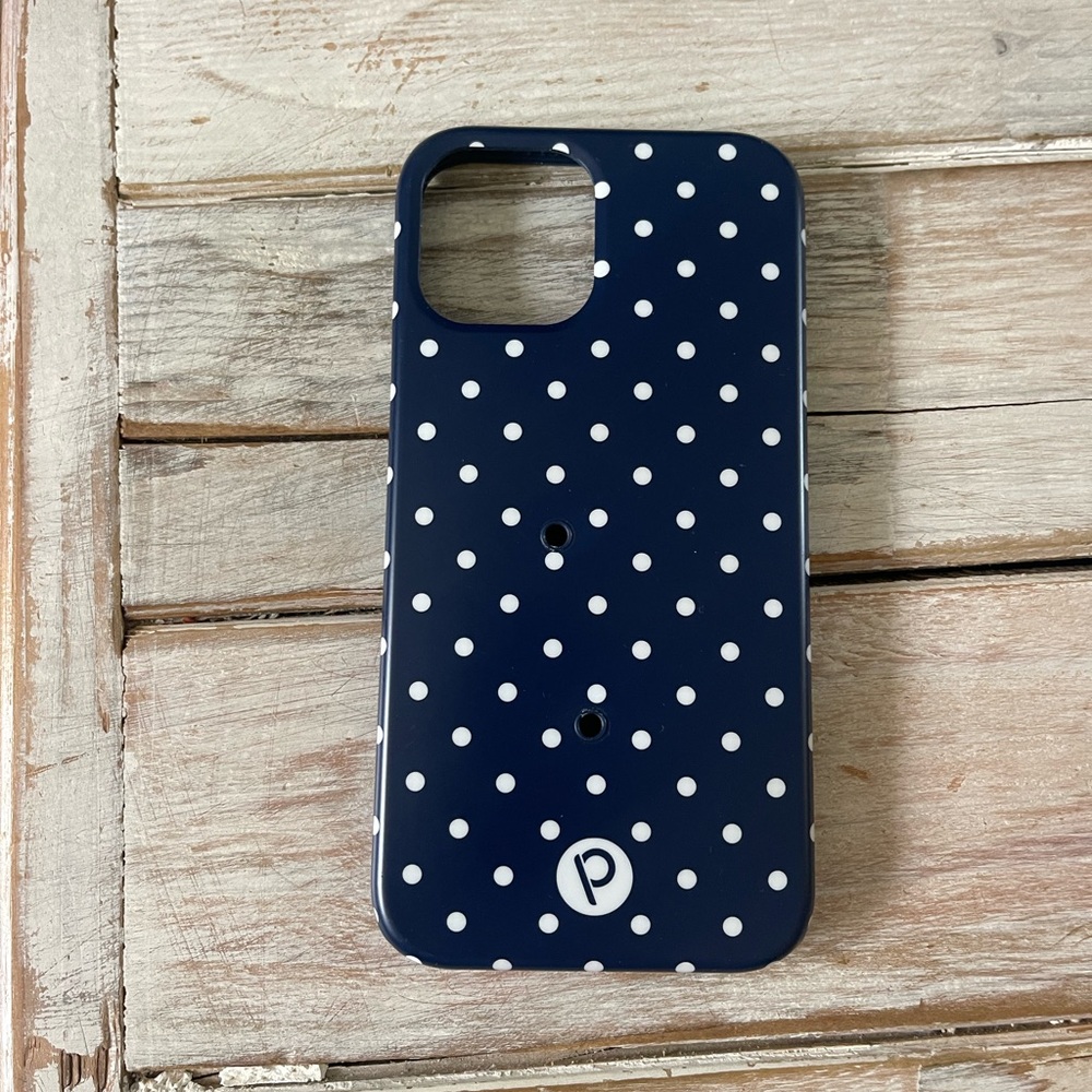 Loopy Navy Polka Dot iPhone 12/12 pro case